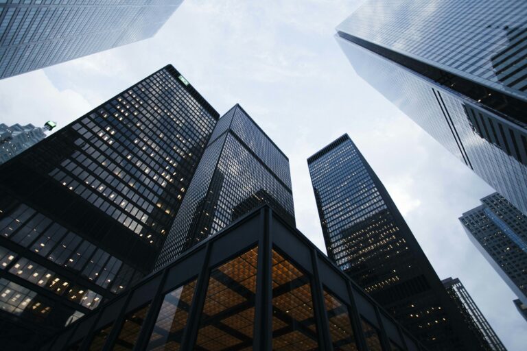 Corporate office building representing private equity ownership