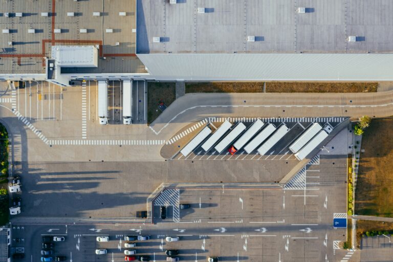 A vast, hyper-efficient logistics and warehouse facility